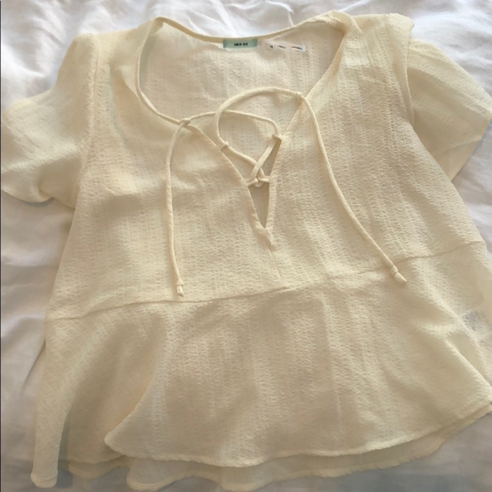 Off white top